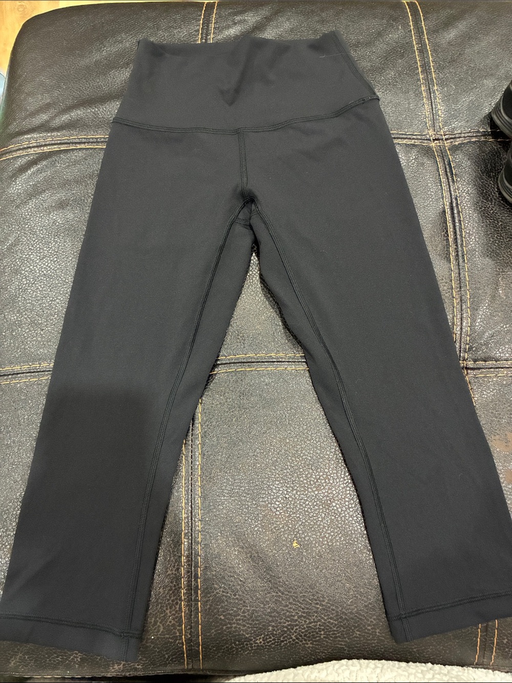 lululemon athletica Black High-Waist Cropped Leggings